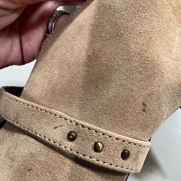 Bella Vita Women’s Peep Toe Suede Slip on Bootie size 12M Tan chic - Picture 8 of 15